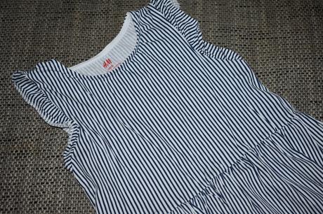 Bavlněné šaty h&m s proužky, velikost 134/140, h&m,134