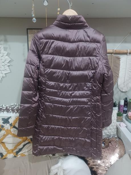 Starorůžová dlouhá bunda kabátek kabát s/m, esmara,m