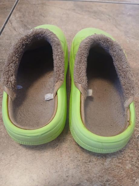Zateplené plastové pantofle, vel. 27/28, 27