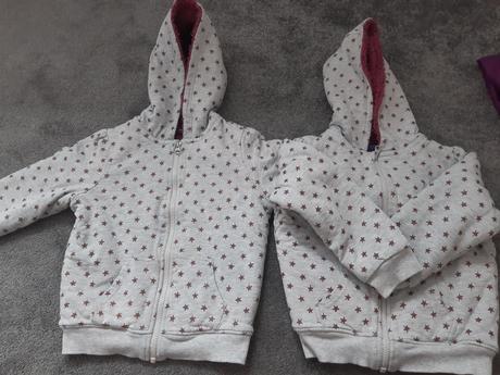 2 x zateplene mikina, 110