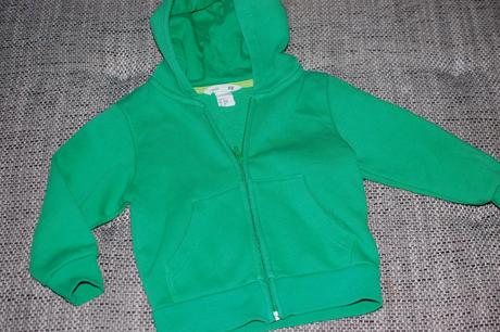 Sytě zelená mikina hm, velikost uvedena 92, h&m,92