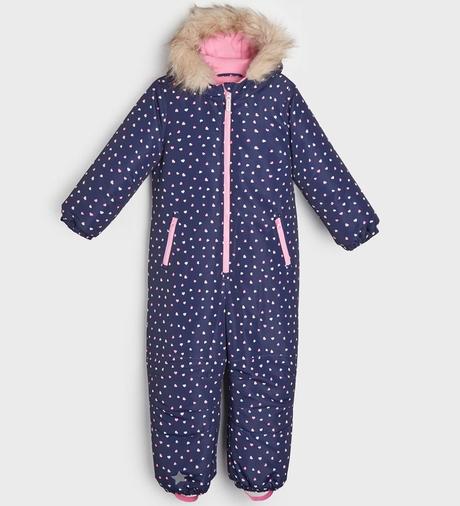 Srdíčková zimní kombinéza overal vel. 98, sinsay,98