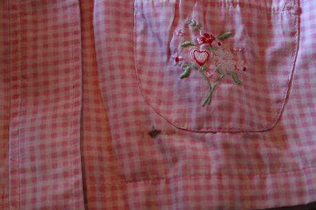 Dívčí jarní/podzimní bunda kostičky, květy, george,86