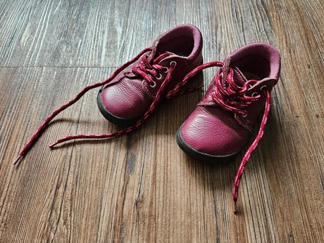 Celoroční barefoot boty jonap 23 vínové kožené, jonap,23