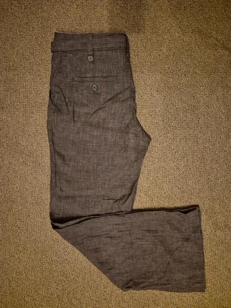 Dámské lněné kalhoty h&m vel. 38, h&m,38