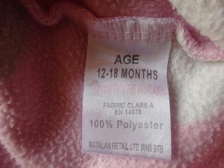 Fleesový overál s puntíky, vel. 86, matalan,86