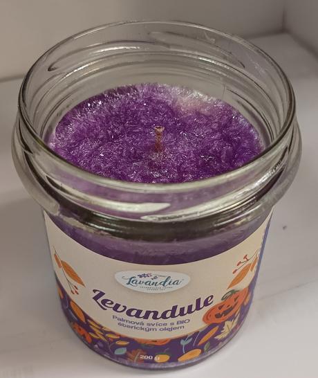 Palmová vonná svíčka - levandule,