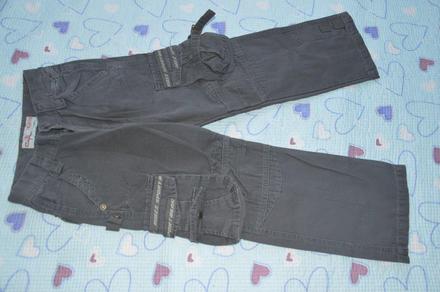 116 122 pevné bavněné kalhoty džíny s regulací, 122