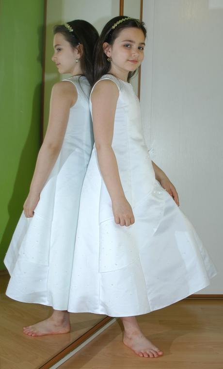 Společenské dívčí šaty družička + bolerko, 134