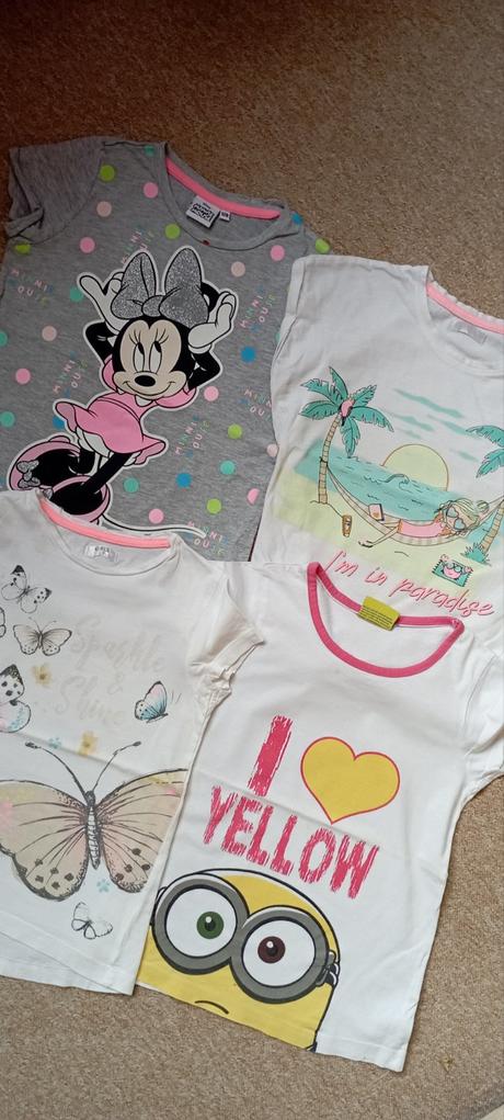 4x tričko zn."disney" vel."128", disney,128