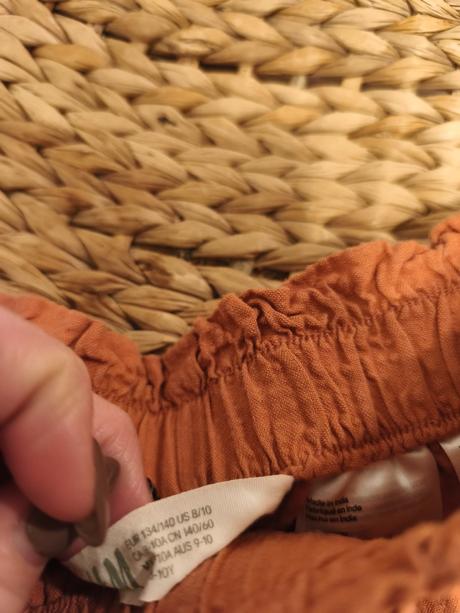 Hnědé kraťasy h&m 134/140, h&m,140