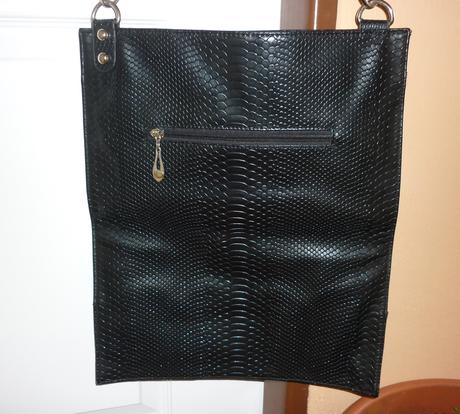 Černá kabelka / crossbody s krystalky swarovski, 