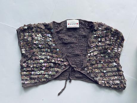 Bolérko hačkované s flitri next - v.7/8 let, next,128