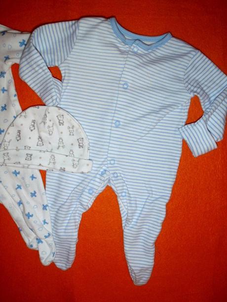 Letadlový a pruhovaný overal + čepička, george,56