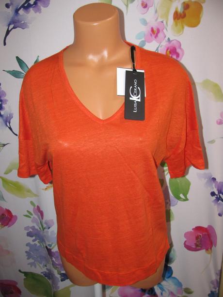 Dámská krásná lososová halenka luisa cerano, 38