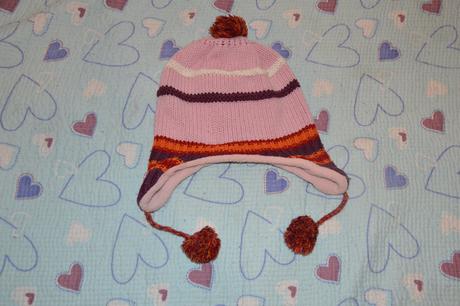 Teplá zimní čepice s bambulkami, wolf,128