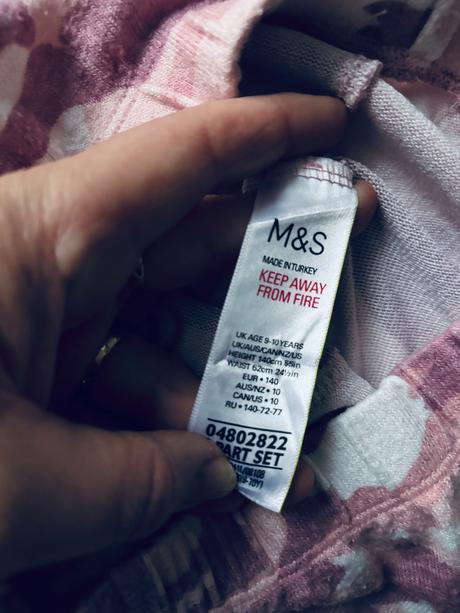 Ob/ pyžamo- v.9/10 let, marks & spencer,140
