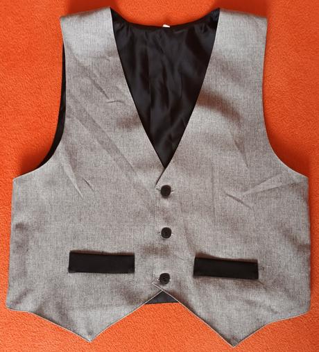 Chlapecká sváteční vesta šedá, 158