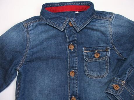 P469 bavlněná košile riflového vzhledu vel. 68, tu,68