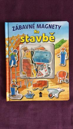 Magnetická knížka zábavné magnety na stavbě, 