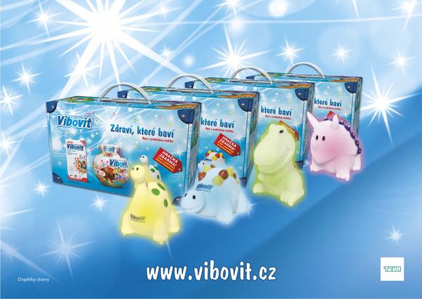 Vánoční soutěž o Vibovit Dino lampičky