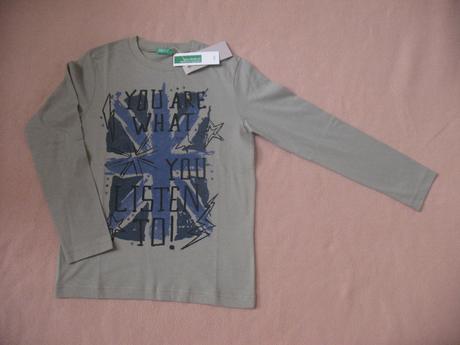 Tričko s dlouhým rukávem, benetton,134