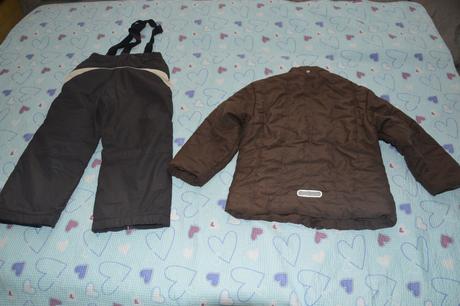 116 122 zimní bunda oteplené kalhoty oteplováky, 116