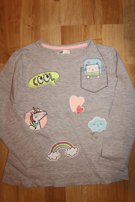 Šedé tričko s potiskem, pepco,122