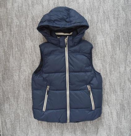 Modrá zateplená vesta vestička h&m, h&m,146