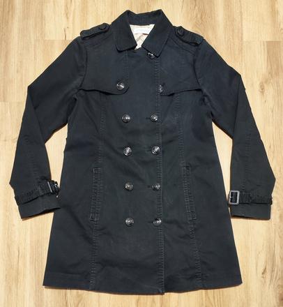 Černý dámský kabát/trenchcoat camaieu 44, camaieu,44