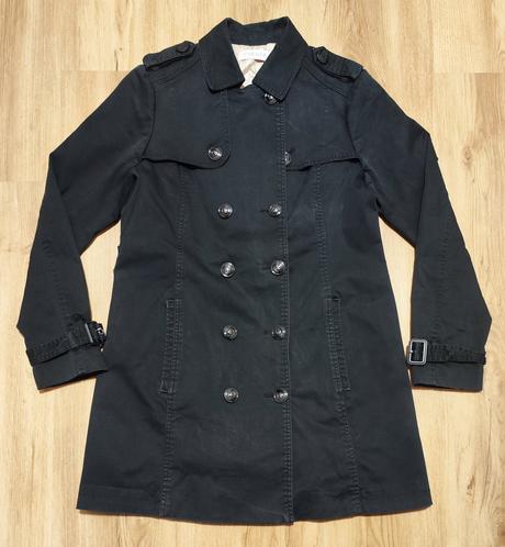 Černý dámský kabát/trenchcoat camaieu 44, camaieu,44