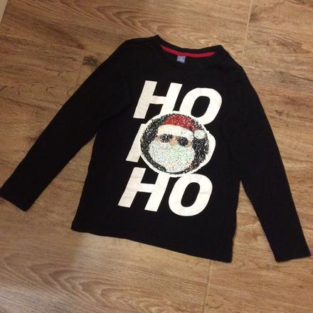 Vánoční tričko s měnícím obrázkem, 128