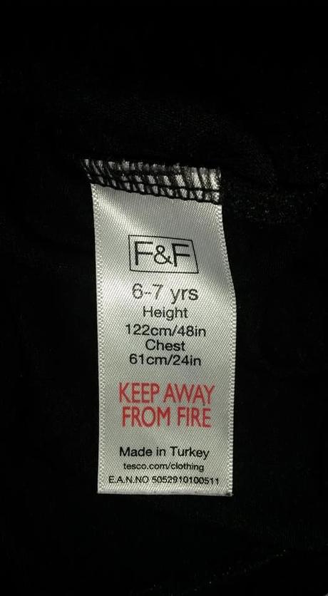 Černé tričko s motýlem vel. 122, f&f,122