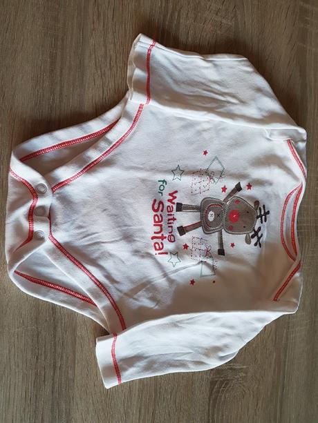 Dětské vánoční body vel. 9-12 měsíců , značky f&f, f&f,80