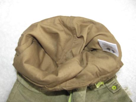 Zateplené nové khaki manšestrové kalhoty tuc tuc, tuc tuc,68