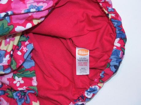 P340 dvouvrstvé šaty s květy vel. 74, mini mode,74