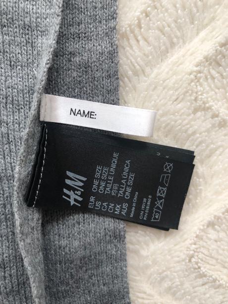 Šála a čepice pro chlapce, šedočerná 110-122, h&m,122