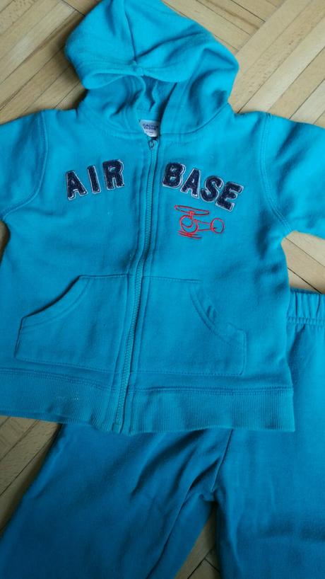 Tyrkysová tepláková souprava v. 80 cm, 80