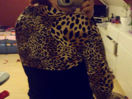 Tygrovane nenosene bolerko, xxl