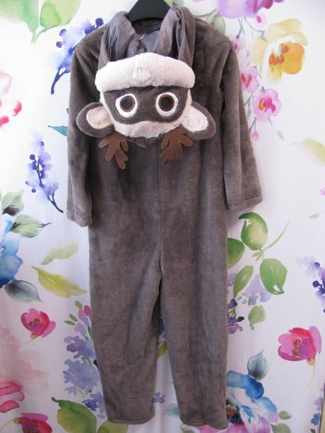 Karneval-kostým, overal s hlavou, malý sob,
