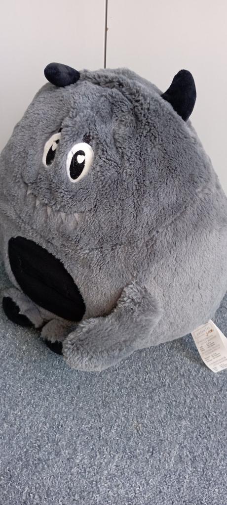 Plyšák šedý monster zn."disney",