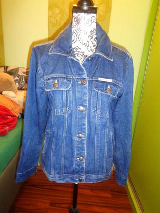 Tmavomodrá měkoučká riflová bunda, xl