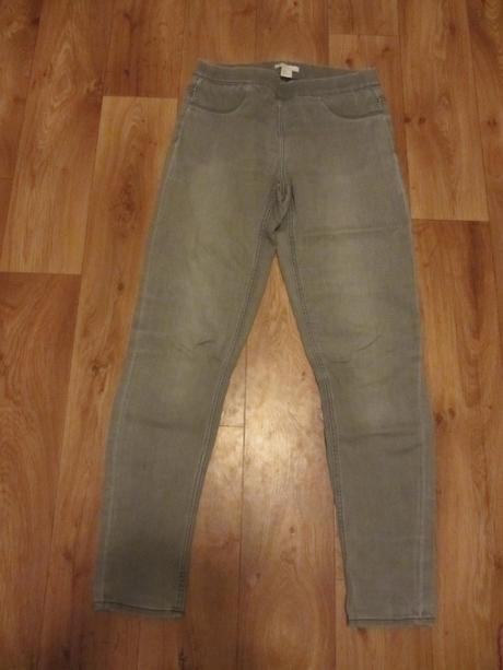 Šedé džegíny, h&m,xs