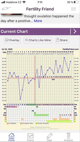 Vyhodnocení ovulace. Je to správně?