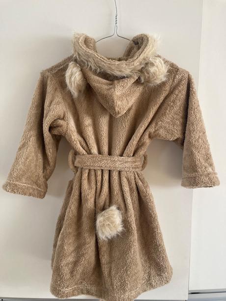 Dětský župan s kapucí a roztomilými oušky, 110