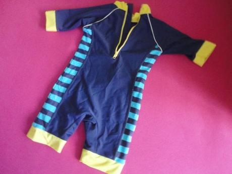 Krásný plavecký overal adams, vel. 9-12 měsíců, adams,80