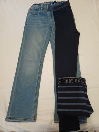 Dětské džíny se spodky, c&a,140