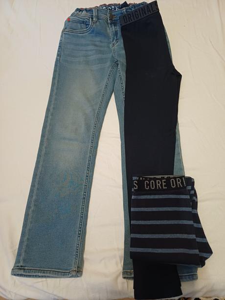 Dětské džíny se spodky, c&a,140