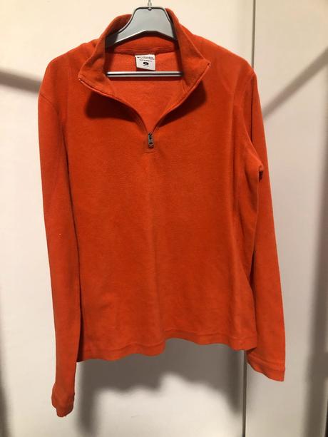 Oranžová flísová mikina, 158