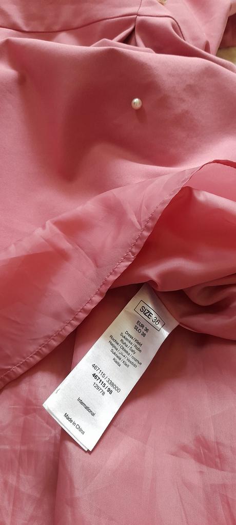 Společenské krátké šaty s perličkami, orsay,36